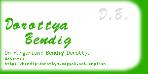 dorottya bendig business card